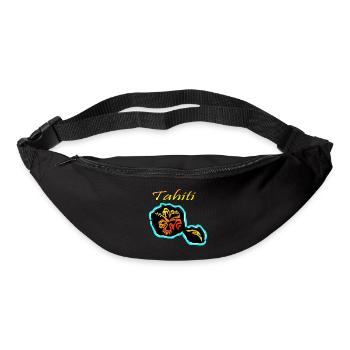 TAHITI - Sac banane - noir - Devant