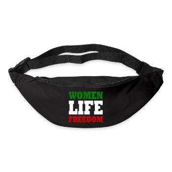 Women life freedom iran - Sac banane - noir - Devant