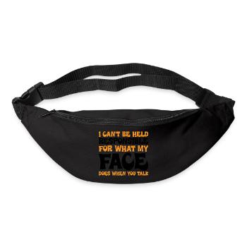 For What My Face Does When You Talk 3 - Bum bag - black - Front