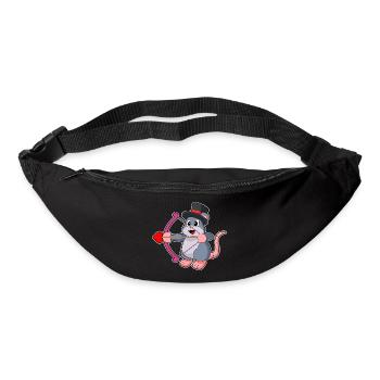 Mouse Groom Top Hat Wedding - Bum bag - black - Front