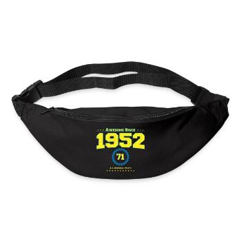 Awesome 1952 Shirt für Männer Frauen 71 Jahre alt 71. - Gürteltasche - Schwarz - Vorne