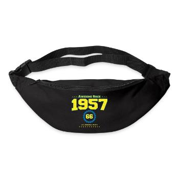 Super chemise 1957 pour hommes femmes 66 ans 66ème - Sac banane - noir - Devant