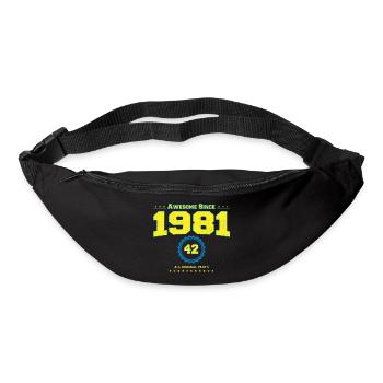Awesome 1981 Shirt für Männer Frauen 42 Jahre alt 42. - Gürteltasche - Schwarz - Vorne