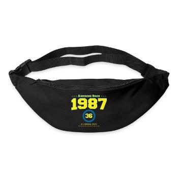 Awesome 1987 Shirt für Männer Frauen 36 Jahre alt 36. - Gürteltasche - Schwarz - Vorne