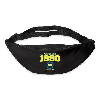 Awesome 1990 Chemise pour Homme Femmes 33 Ans 33ème - Sac banane - noir - Devant