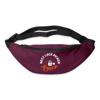 Meilleur serrurier jamais Serrurier Crocheteur - Sac banane - bordeaux  - Devant