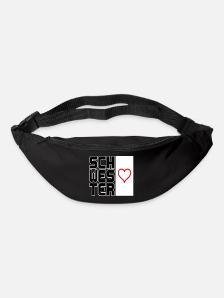Schwesterherz Vertikal - Gürteltasche - Schwarz