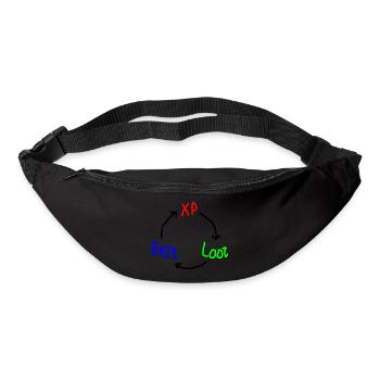 Das heilige Dreieck des Glücks - Gürteltasche - Schwarz - Vorne