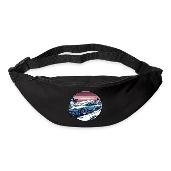 Japanese style car, JDM - Bum bag - black - Front