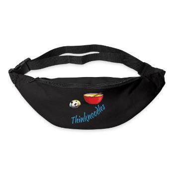 Denken Sie an Nudeln, lustiges Design - Gürteltasche - Schwarz - Vorne
