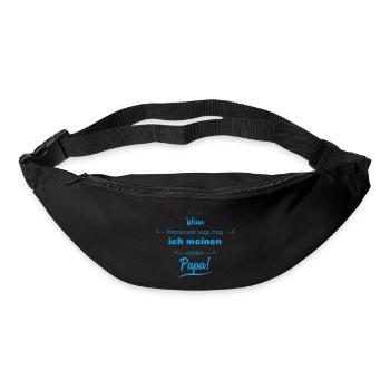 lustige sprüche cooler papa - Gürteltasche - Schwarz - Vorne