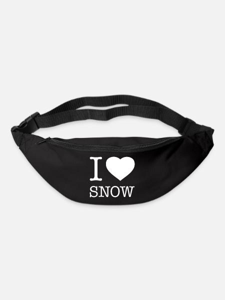 J’ADORE LA NEIGE - Sac banane - noir