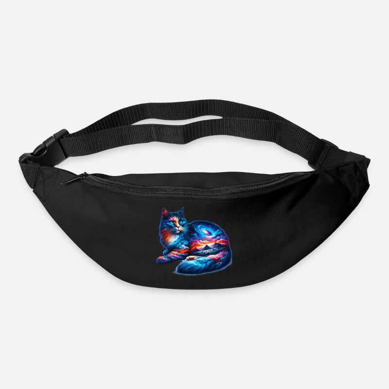 Katze - Gürteltasche - Schwarz