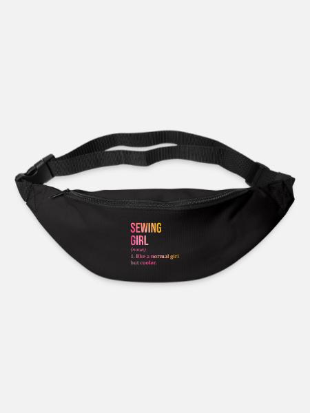 Nähen Nähen Nähen - Gürteltasche - Schwarz