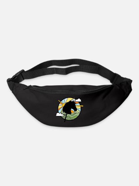 Steckenpferd - Hobby Horsing - Pferd am Stock - Gürteltasche - Schwarz