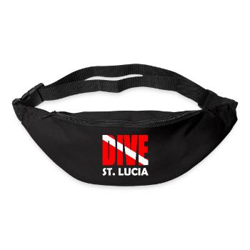 Dive St. Lucia - Diver Down Flag Scuba Diving - Sac banane - noir - Devant