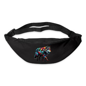 Wolf - Gürteltasche - Schwarz - Vorne