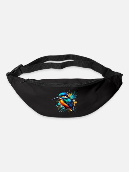 Eisvogel - Gürteltasche - Schwarz