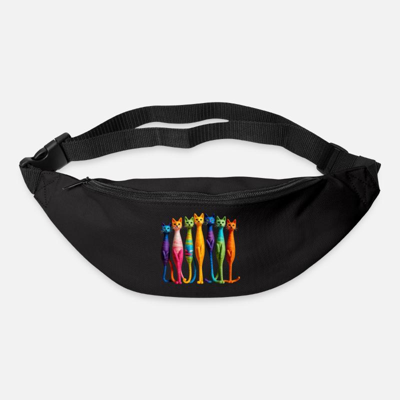 Chat - Sac banane - noir