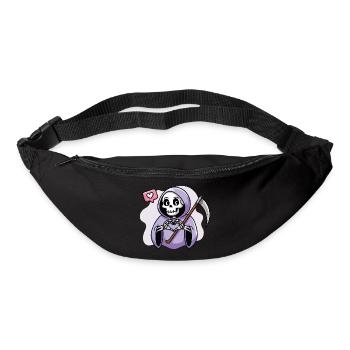 Cute Grim Reaper with Heart Hands - Bum bag - black - Front