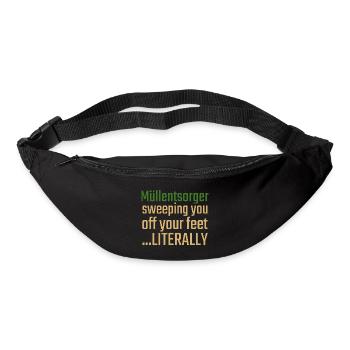 Müllentsorger Valentinstag Sweeping you - Gürteltasche - Schwarz - Vorne