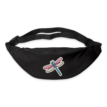 Dragonfly in pastel - Bum bag - black - Front