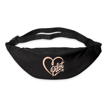 Pilot and Airplane - Bum bag - black - Front