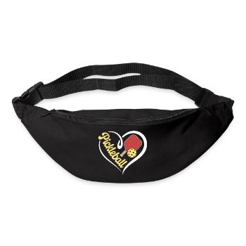 Coeur Pickleball - Sac banane - noir - Devant