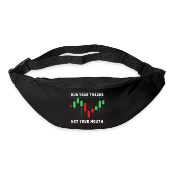 Finance Stocks Money Trading Bitcoin Capital - Bum bag - black - Front