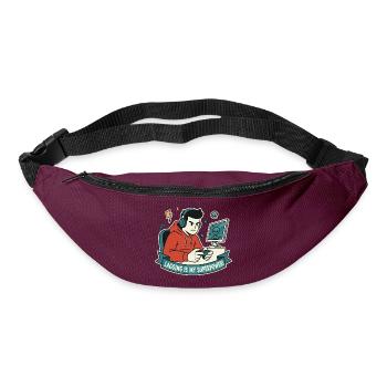 Lagging is my superpower - Bum bag - burgundy - Front