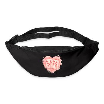 Spielkarten 67 Valentine six seven Herz Süß - Gürteltasche - Schwarz - Vorne