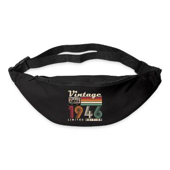 Original 1946 Vintage Birthday Retro - Bum bag - black - Front