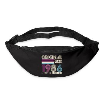 1986 Vintage 40th Birthday Retro Gift - Bum bag - black - Front