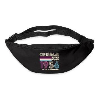 Vintage 1956 Né 70e anniversaire Rétro - Sac banane - noir - Devant