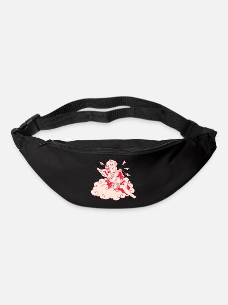 Wütender Gaming Cherub – Lag Blitze - Gürteltasche - Schwarz