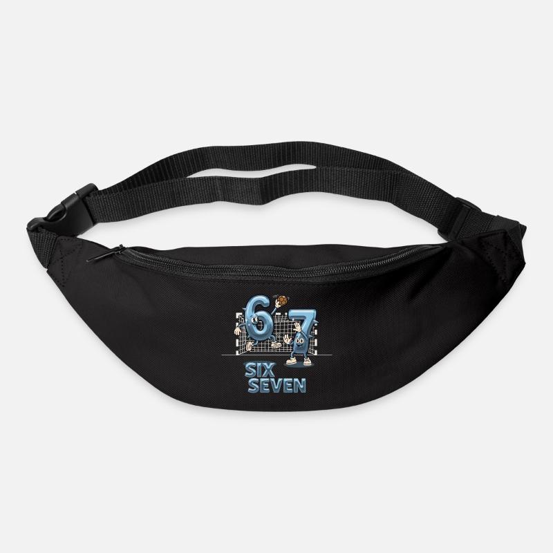 67 Six Seven Y3K Handball Geschenk - Gürteltasche - Schwarz
