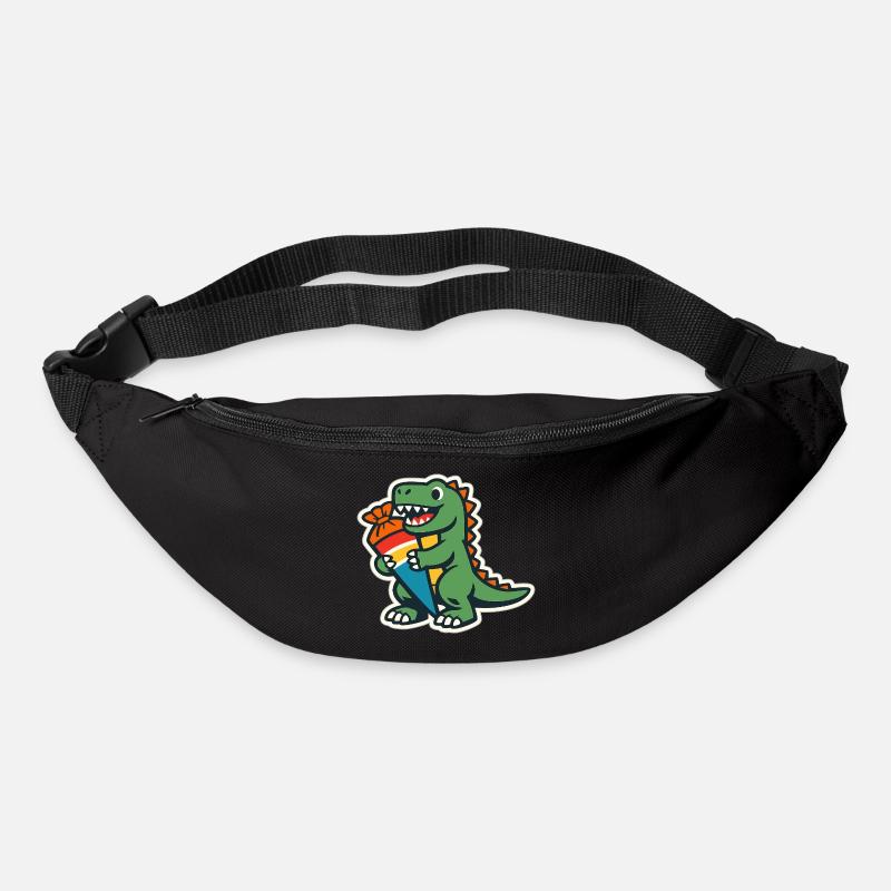Schulkind Dino Einschulung Geschenk - Gürteltasche - Schwarz