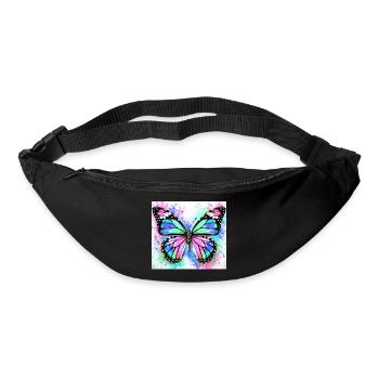 Schmetterling - Gürteltasche - Schwarz - Vorne