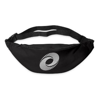 Radiale Ringspirale - Gürteltasche - Schwarz - Vorne
