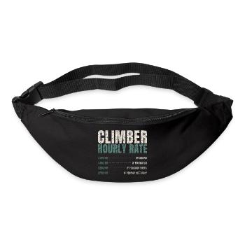 Climber Hourly Rate Funny - Bum bag - black - Front
