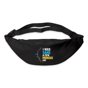 Vor ein paar Merges war ich noch bei Verstand, Programmierer-Humor - Gürteltasche - Schwarz - Vorne