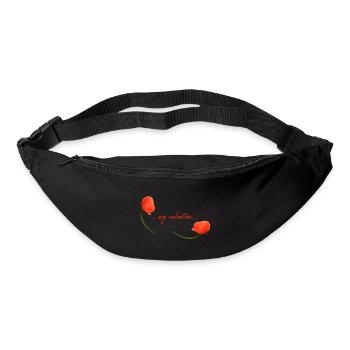 ma valentine Valentin - Sac banane - noir - Devant