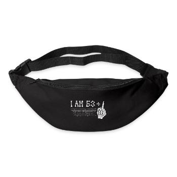J’ai 63 ans et majeur - 64e anniversaire - Sac banane - noir - Devant