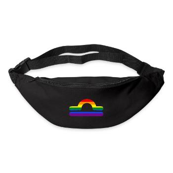Zodiac sign Libra LGBT - Bum bag - black - Front