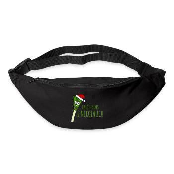 Ugly Christmas Halo I Bims 1 Nikolauch - Gürteltasche - Schwarz - Vorne