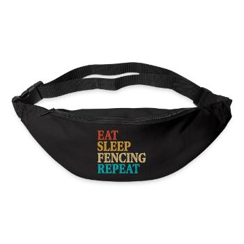 Fechten - Gürteltasche - Schwarz - Vorne