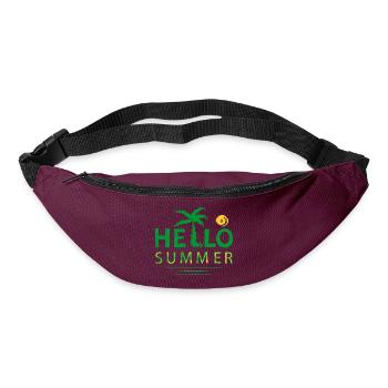 Hallo Sommer - Gürteltasche - Burgunderrot - Vorne