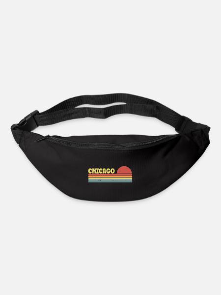 Chicago 70er Jahre Hippie - Gürteltasche - Schwarz