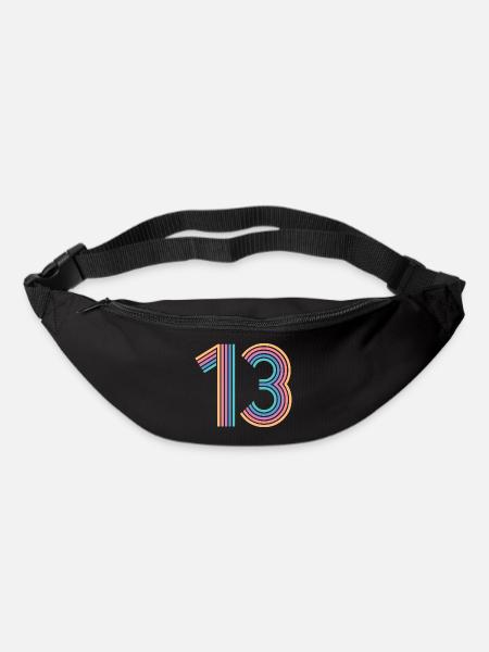 Cooles Geschenk zum 13. Geburtstag von 13 - 13 Jahren - Gürteltasche - Schwarz
