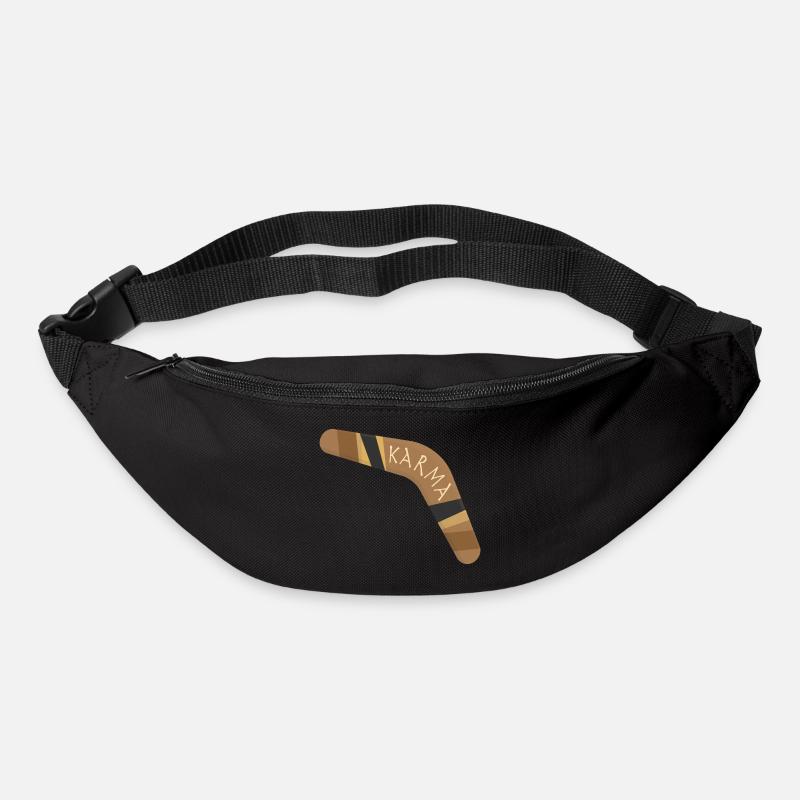 Karma boomerang - Gürteltasche - Schwarz